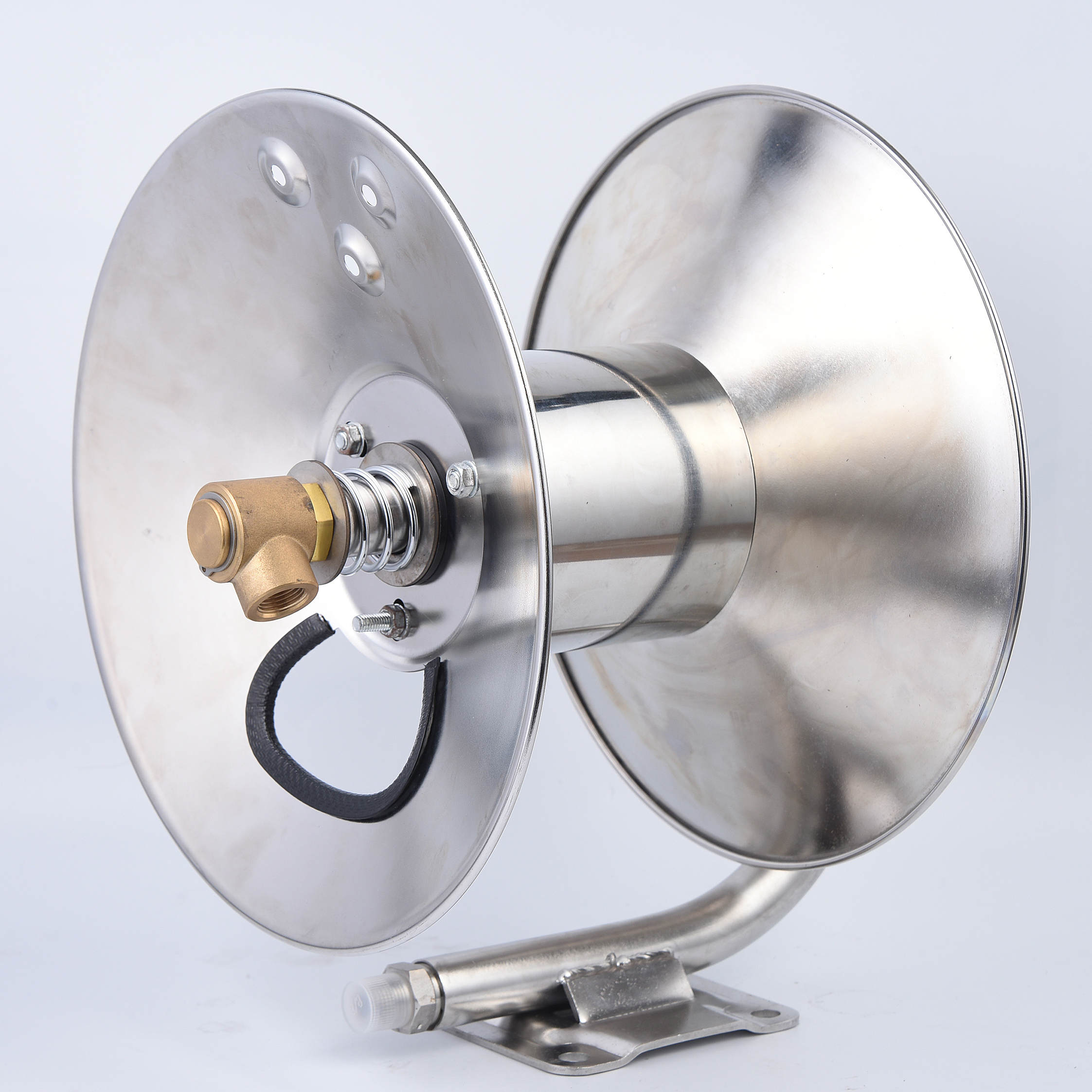 高圧ステンレススチールハンドクランクホースリール洗浄用